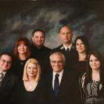 Kenny won a $5,000 gift certificate for an oil painting done by "Bradford Portraits".  This is only a picture of the beautiful oil painting that proudly hangs in our house.  